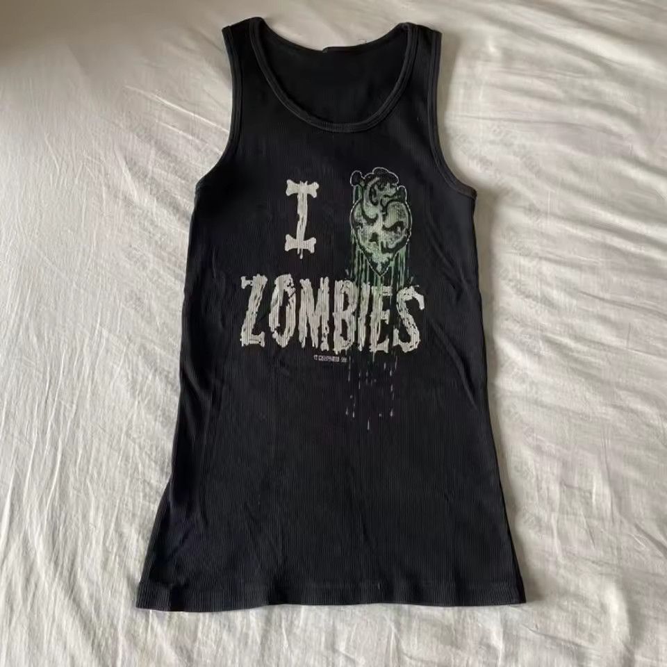 Designer Zombie Aesthetic Tops Gothic Clothes 90s Size M / US 6-8 / IT 42-44 - 1 Thumbnail