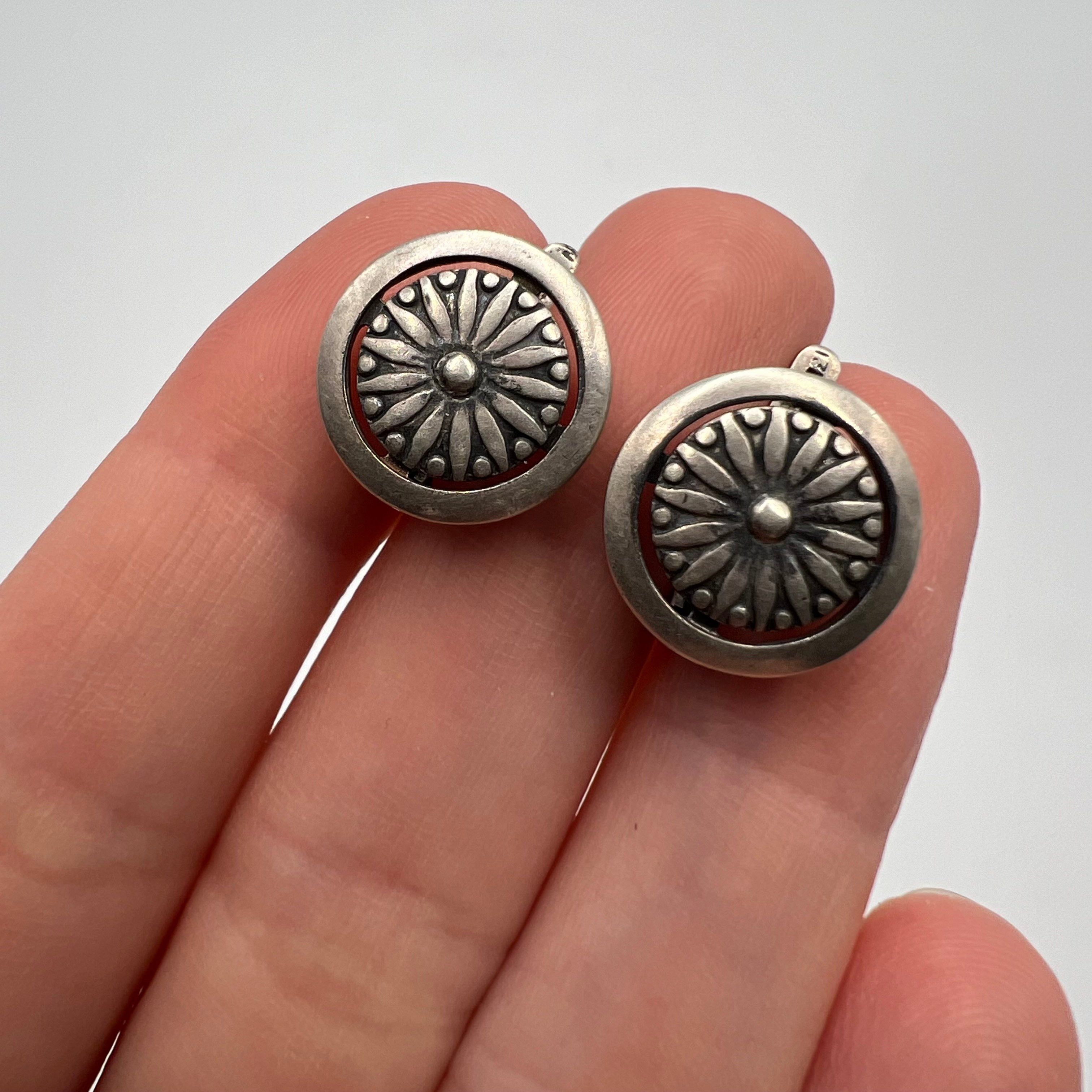 Vintage Earrings Silver Sterling Silver 925 Women's Jewelry