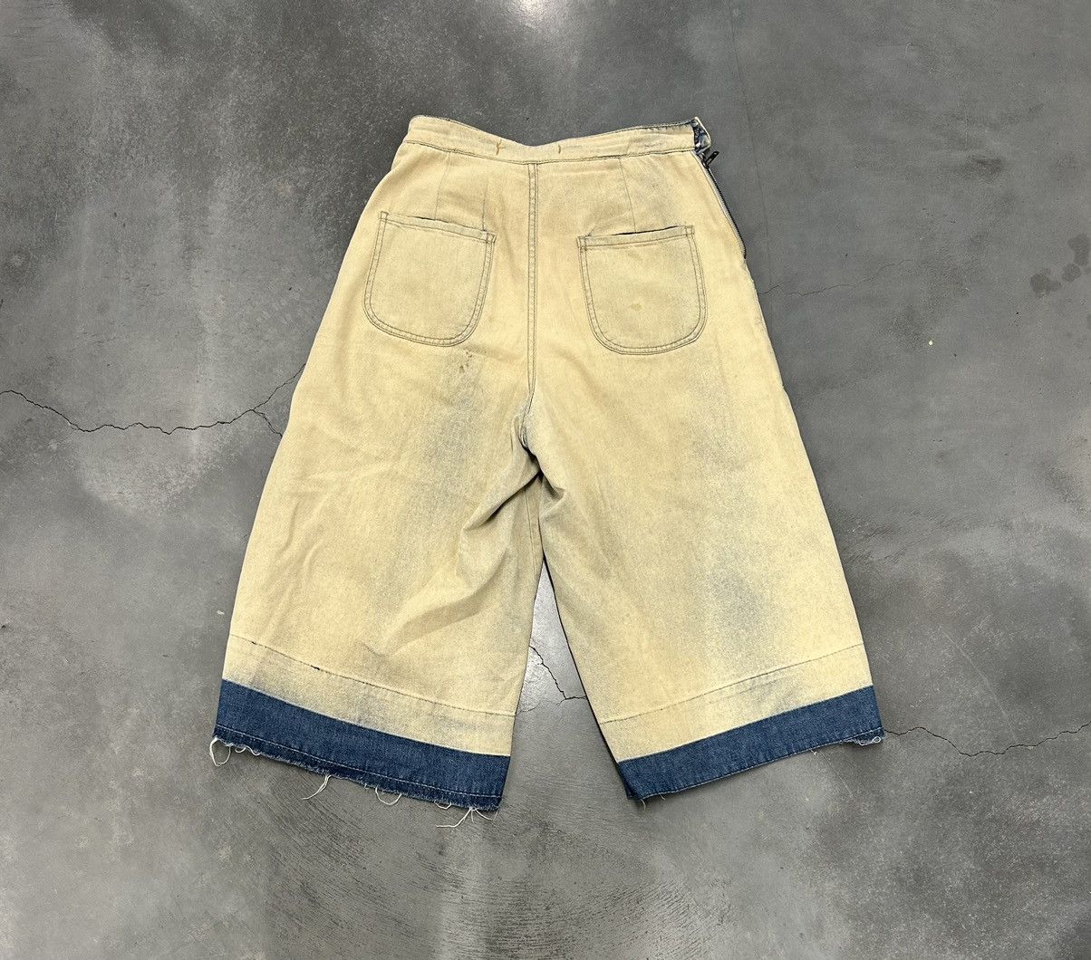 Other Tan and blue wide leg denim shorts Size US 38 / EU 54 - 2 Thumbnail
