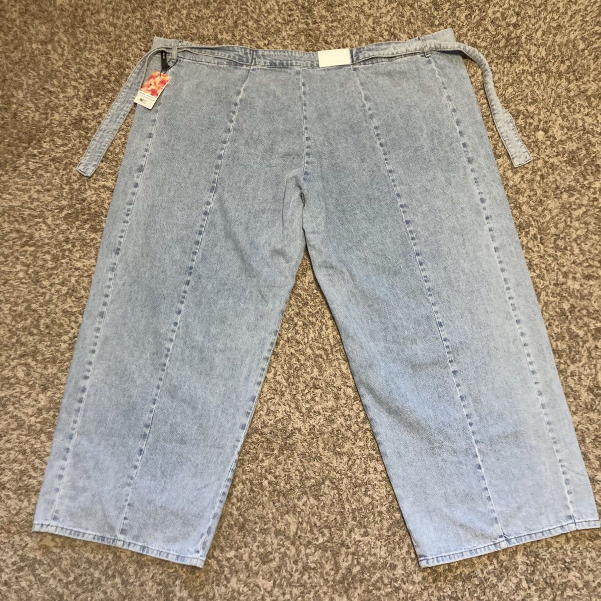 Desigual RARE Collab Desigual x Maitrepierre Wide-Leg Jeans Sz L 32" Size 32" / US 10 / IT 46 - 9 Thumbnail