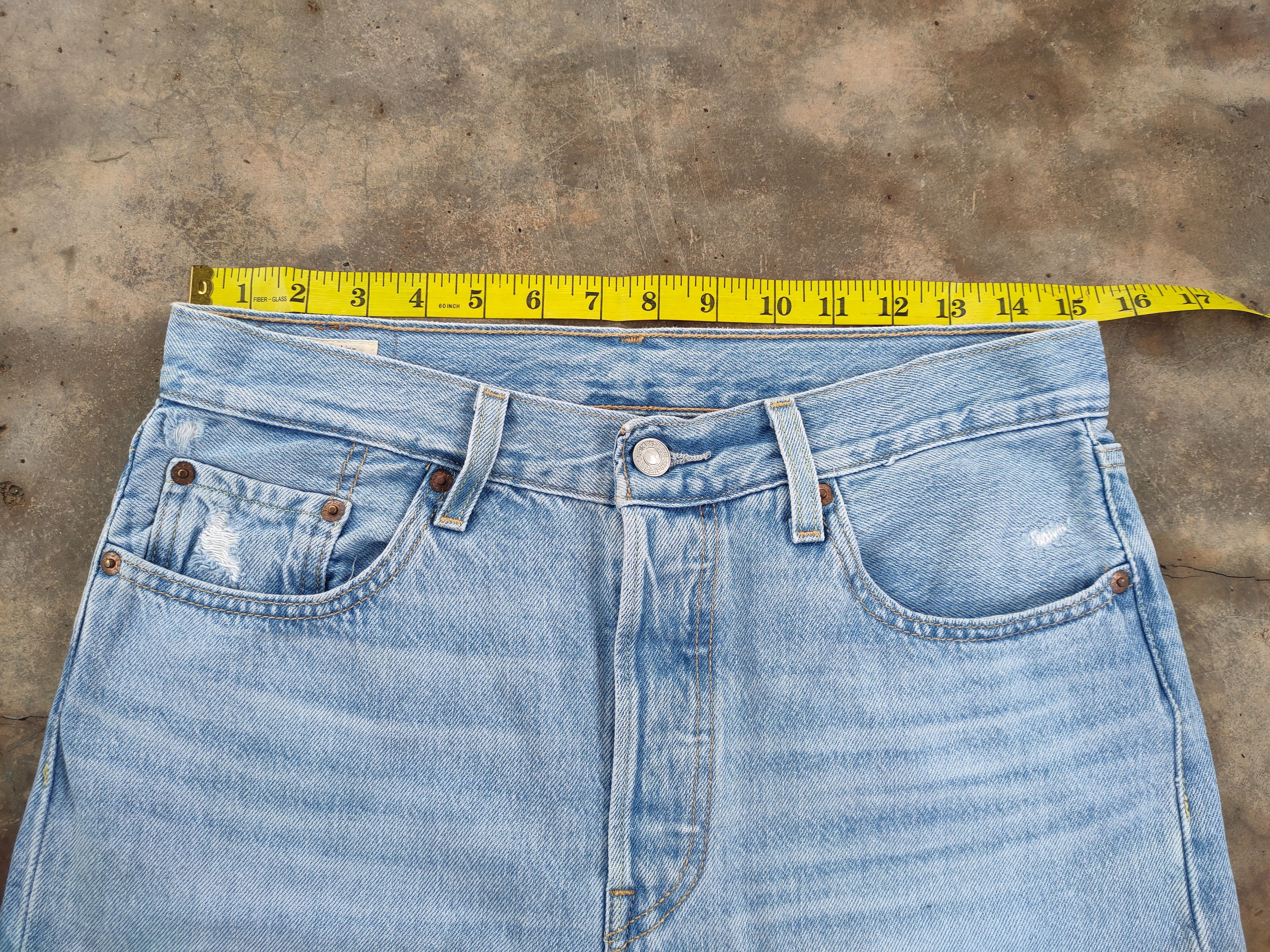 Levi's LEVI'S PREMIUM 501 FADED DISTRESSED DENIM JEANS PANTS Size US 30 / EU 46 - 7 Thumbnail