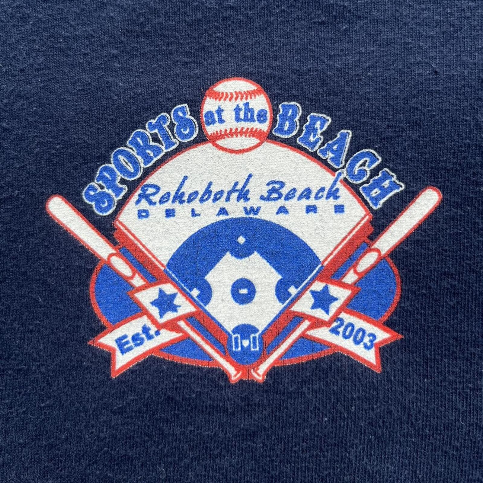 Gildan 2003 Sports at the Beach Rehoboth Delaware Baseball T-Shirt Size US L / EU 52-54 / 3 - 4 Thumbnail