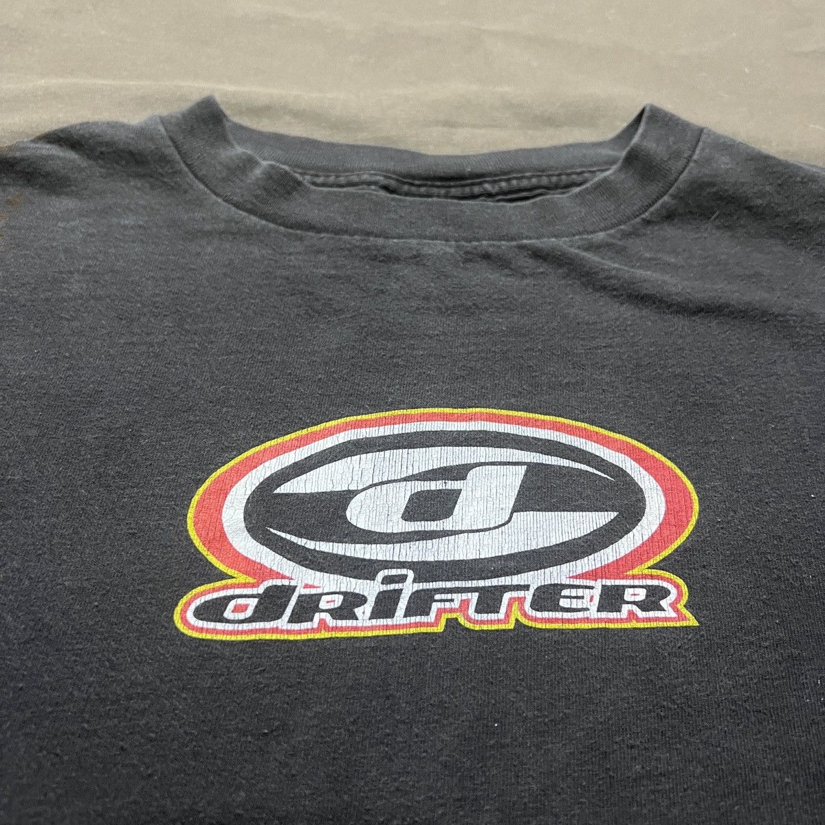 Vintage Vintage 90s Drifter Motocross Bike Fire Graphic Tee Faded Size US L / EU 52-54 / 3 - 2 Thumbnail