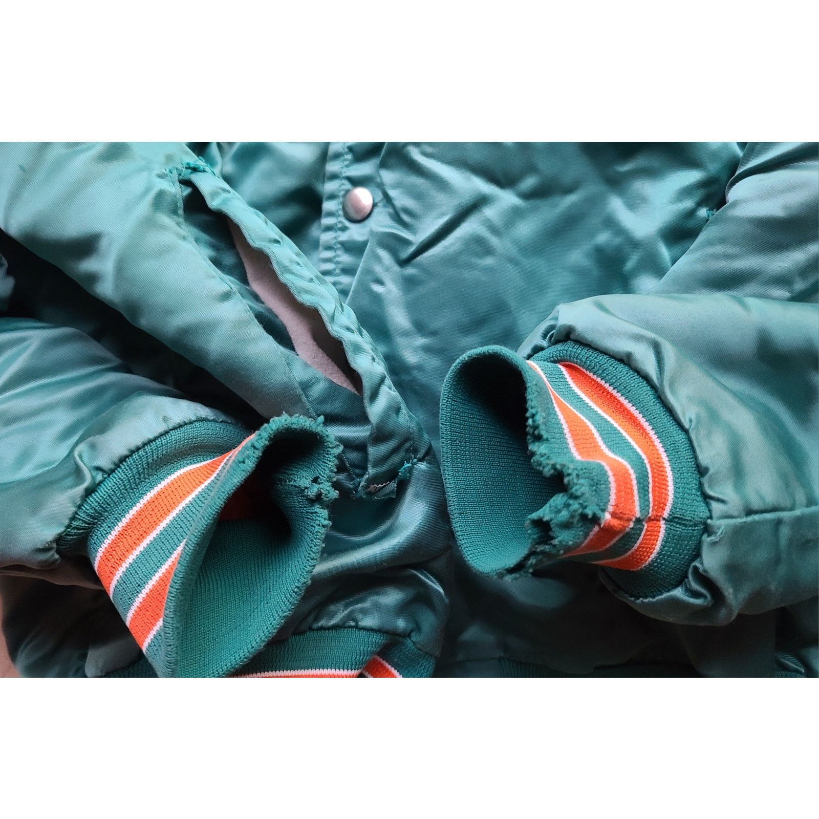 NFL × Starter Miami Dolphins 80s STARTER satin XL teal NFL Pro vintage Size US XL / EU 56 / 4 - 5 Thumbnail