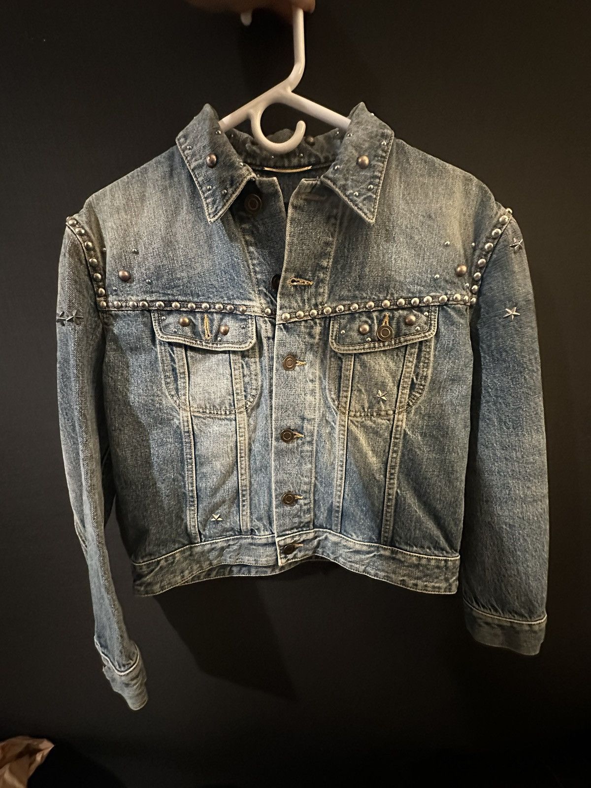 Saint Laurent Paris × Yves Saint Laurent Denim Jacket Size M / US 6-8 / IT 42-44 - 1 Thumbnail
