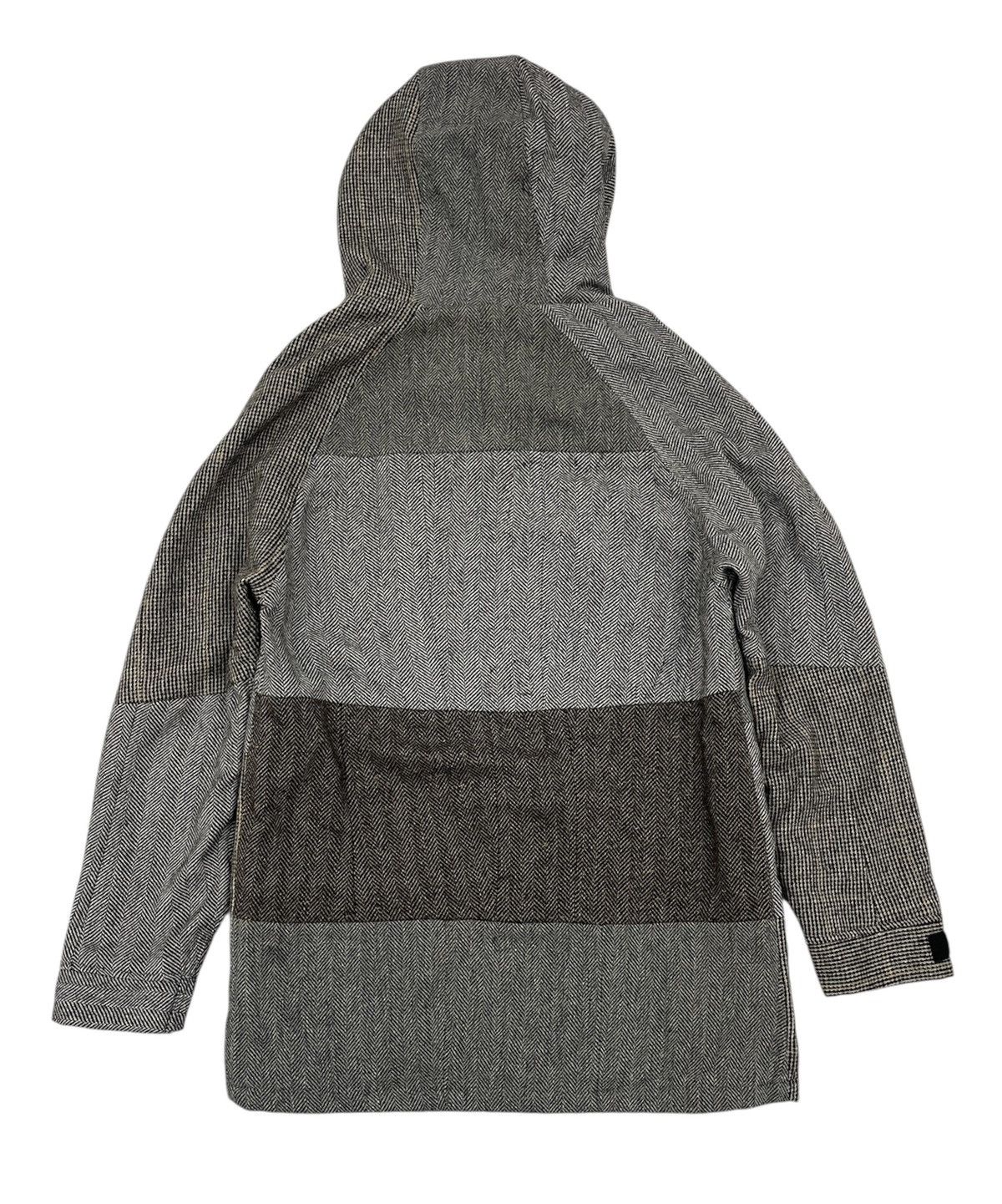 Harris Tweed Harris Tweed KMK 1998 UK Wear Patches Jacket Coat Hooded Size US L / EU 52-54 / 3 - 2 Thumbnail