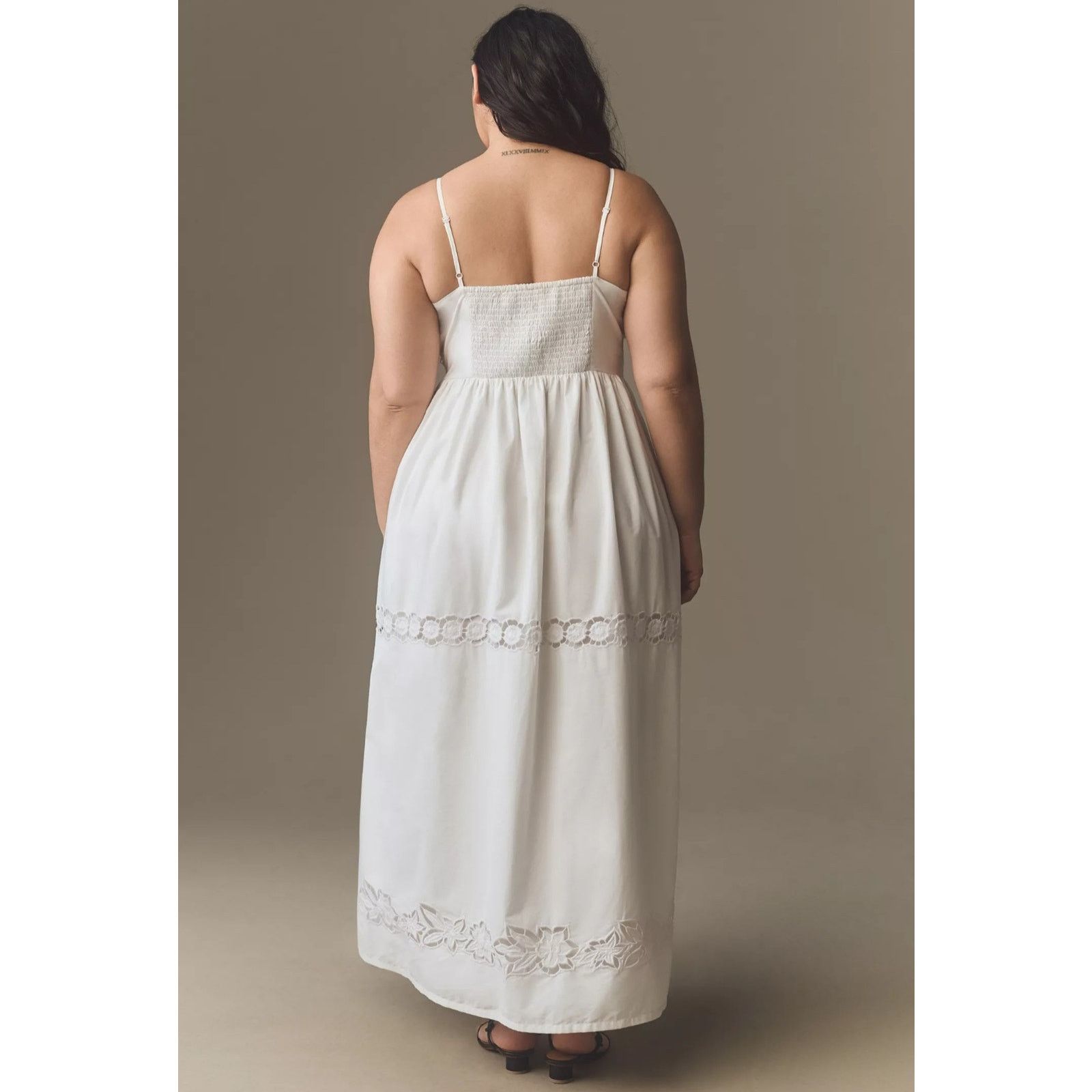 Anthropologie NWT Vineet Bahl V-Neck Floral Cutwork Midi Dress $278 SP Size S / US 4 / IT 40 - 7 Thumbnail