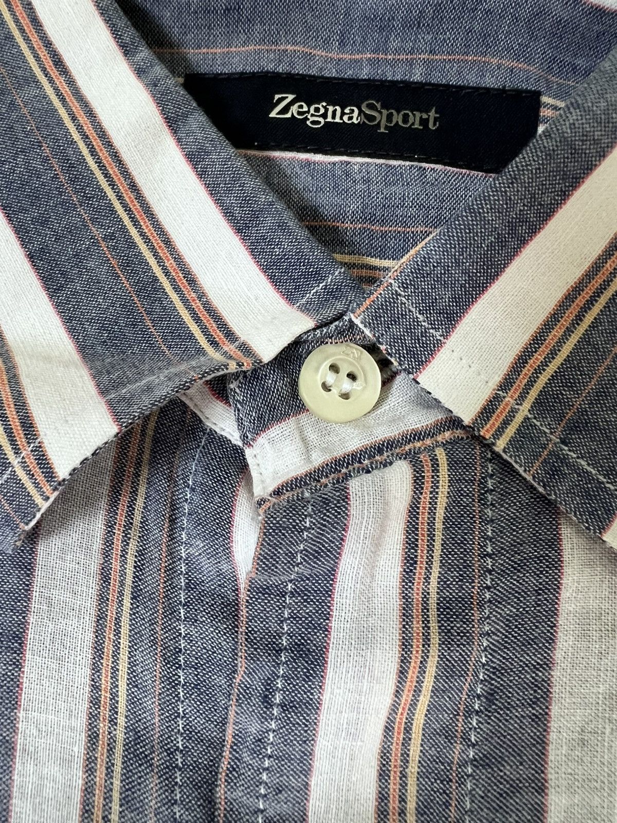 Ermenegildo Zegna Zegna Sport Linen Shirts Button Ups Size US S / EU 44-46 / 1 - 6 Thumbnail
