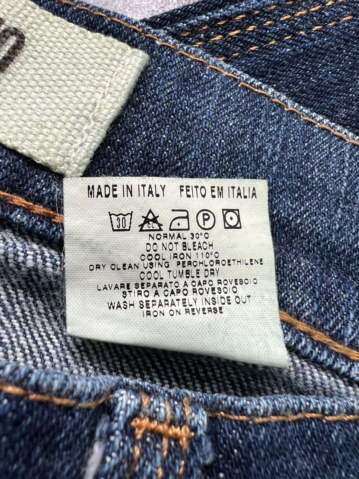 Moschino × Vintage Moschino vintage 90s heart pockets vintage flared jeans Size 32" / US 10 / IT 46 - 8 Thumbnail