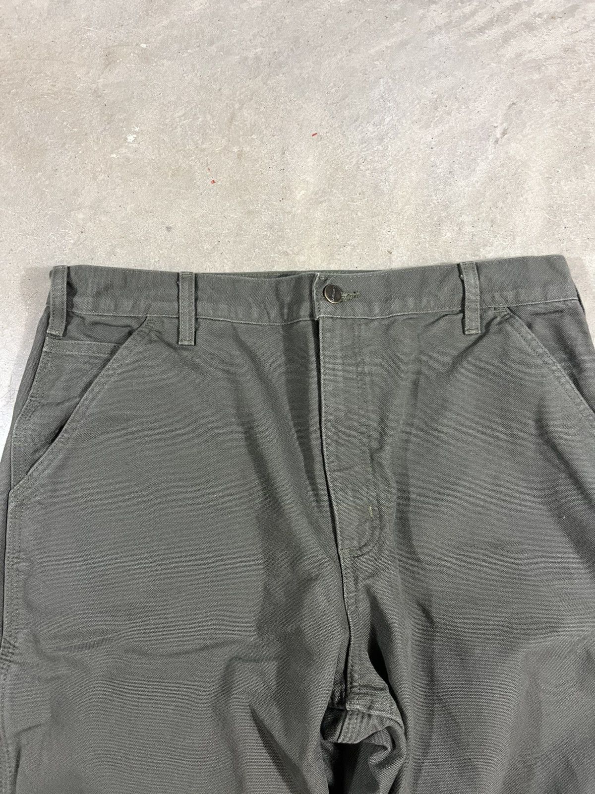 Carhartt Carhartt B111 MOS Flannel Lined Work Pants Faded Green Size US 36 / EU 52 - 3 Thumbnail