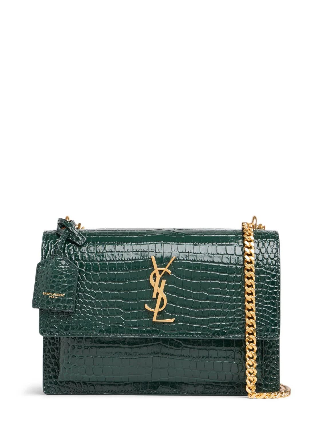 Saint Laurent Paris o1b1hav110724 Size: OS / Sunset Medium Leather Bag in Green Size ONE SIZE - 1 Thumbnail