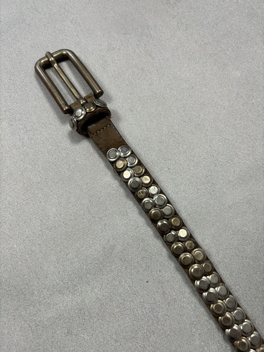 Vintage Vintage Leather Belt Style Metal Parts Rhinestones Style Wit Size ONE SIZE - 3 Thumbnail