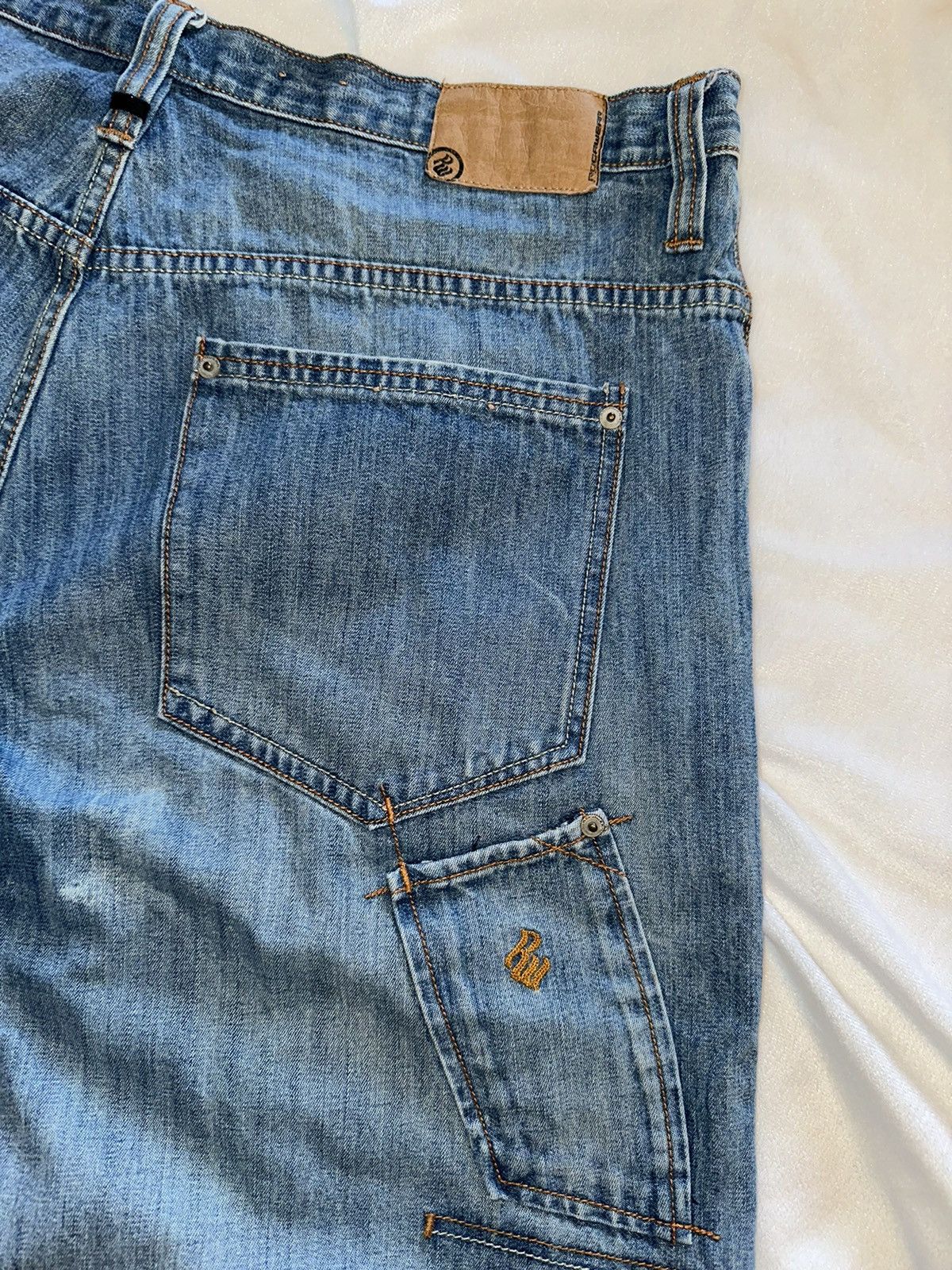 Rocawear × Vintage VTG Rocawear Denim Shorts Mens Blue-40x14 Size US 40 / EU 56 - 2 Thumbnail
