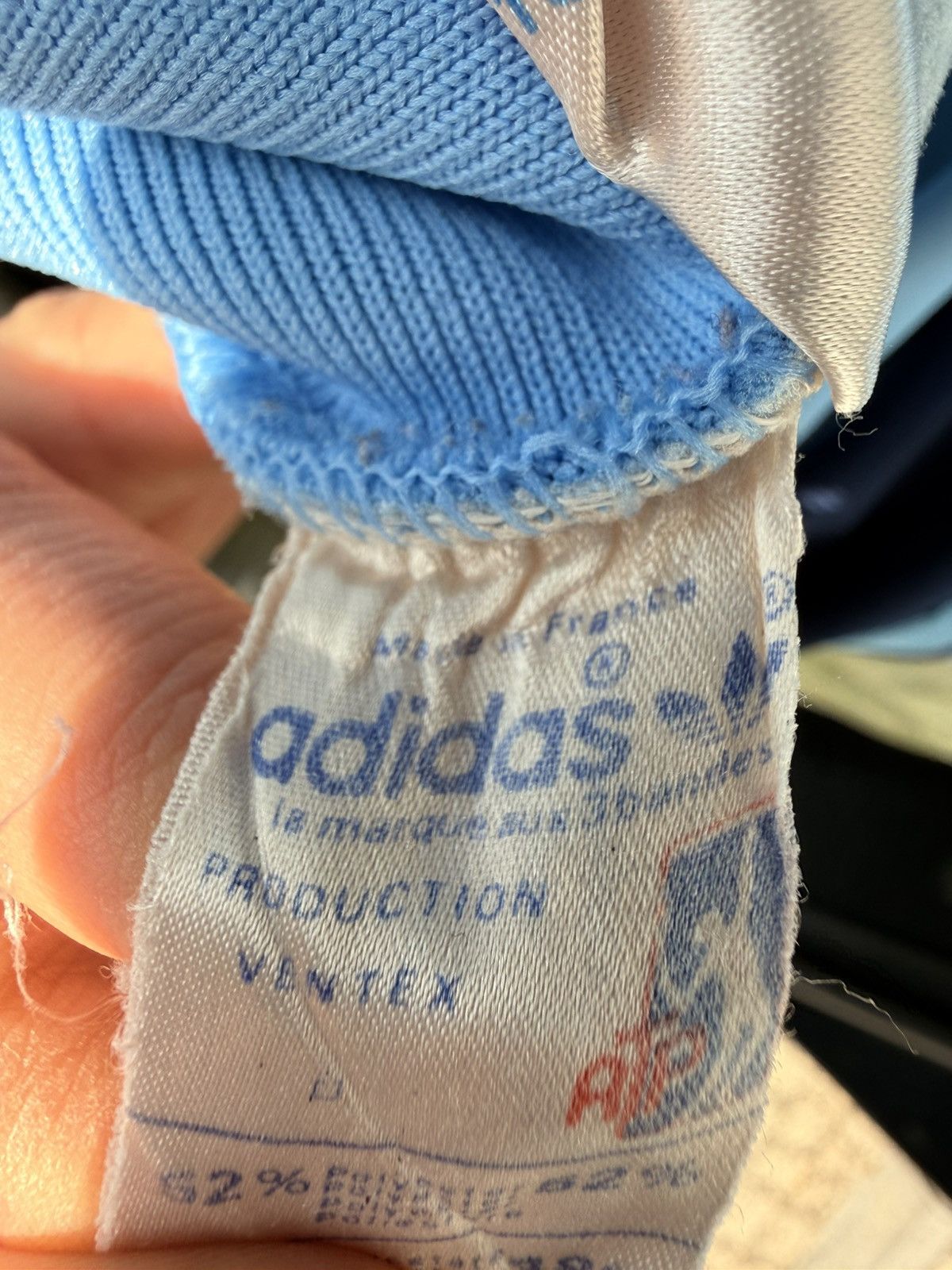 Adidas Adidas Light Blue Track Jacket made in france vintage adidas Size US L / EU 52-54 / 3 - 12 Thumbnail