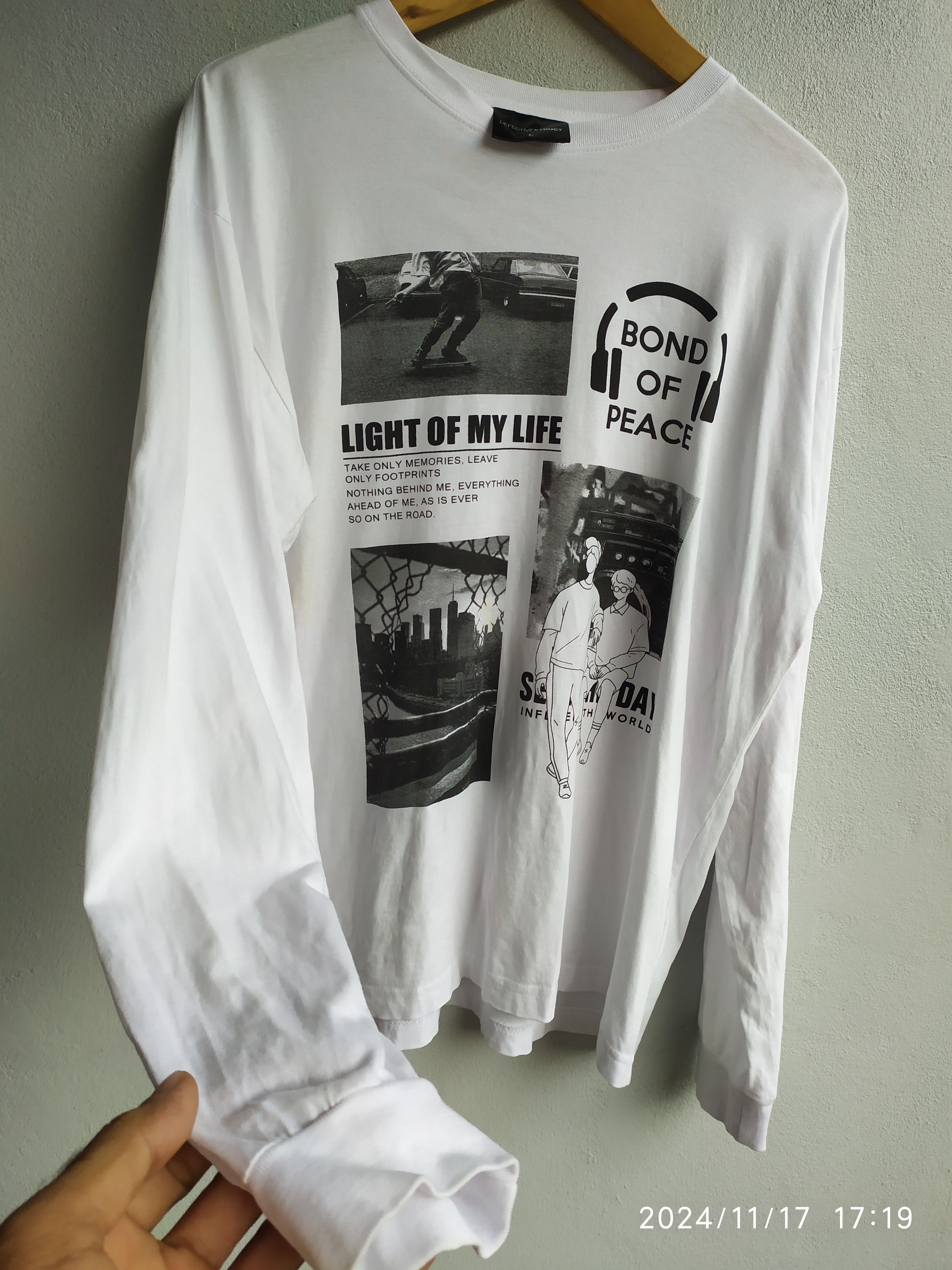 Welcome Skateboards Vintage Defective Struct Skateboards Long Sleeve T-shirt Size US L / EU 52-54 / 3 - 4 Thumbnail