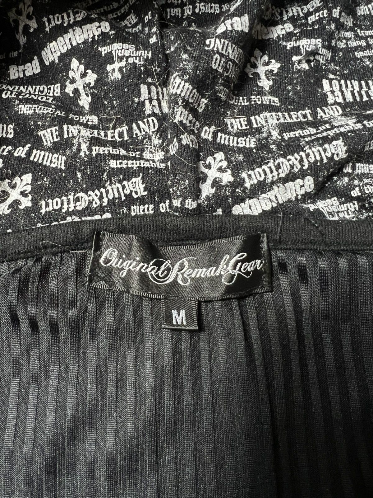 Japanese Brand Crazy Gothic Grunge ORG Poem Y2k Punk Zipp Hoodie Lgb Style Size US M / EU 48-50 / 2 - 9 Thumbnail
