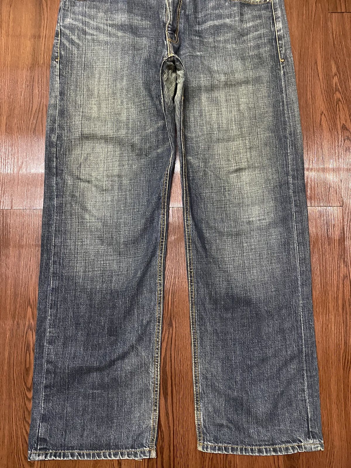 Japanese Brand Vintage Japanese Brands Blue Faded Washed Baggy Jeans Size US 38 / EU 54 - 5 Thumbnail