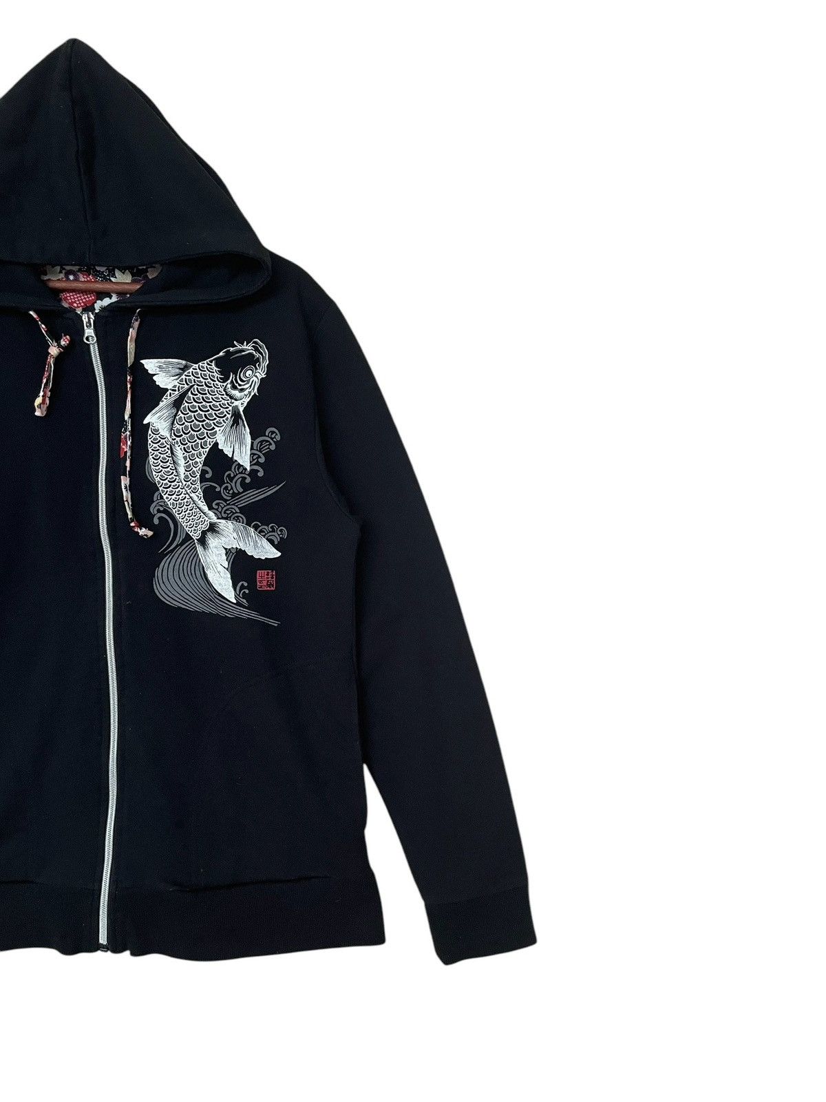 Japanese Brand Vintage Japanese Brand Koi Fish Hoodies 1990s Size US XL / EU 56 / 4 - 6 Thumbnail