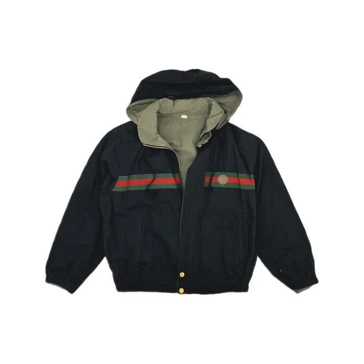 Gucci Gucci Logo Embroidered Nylon Jacket for Men-2507 Size US L / EU 52-54 / 3 - 8 Thumbnail