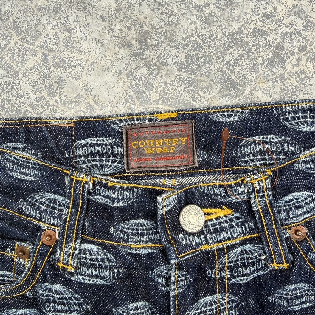 Hysteric Glamour Vintage Ozone Community Flare Overprint Hysteric Jeans Size US 29 - 6 Thumbnail