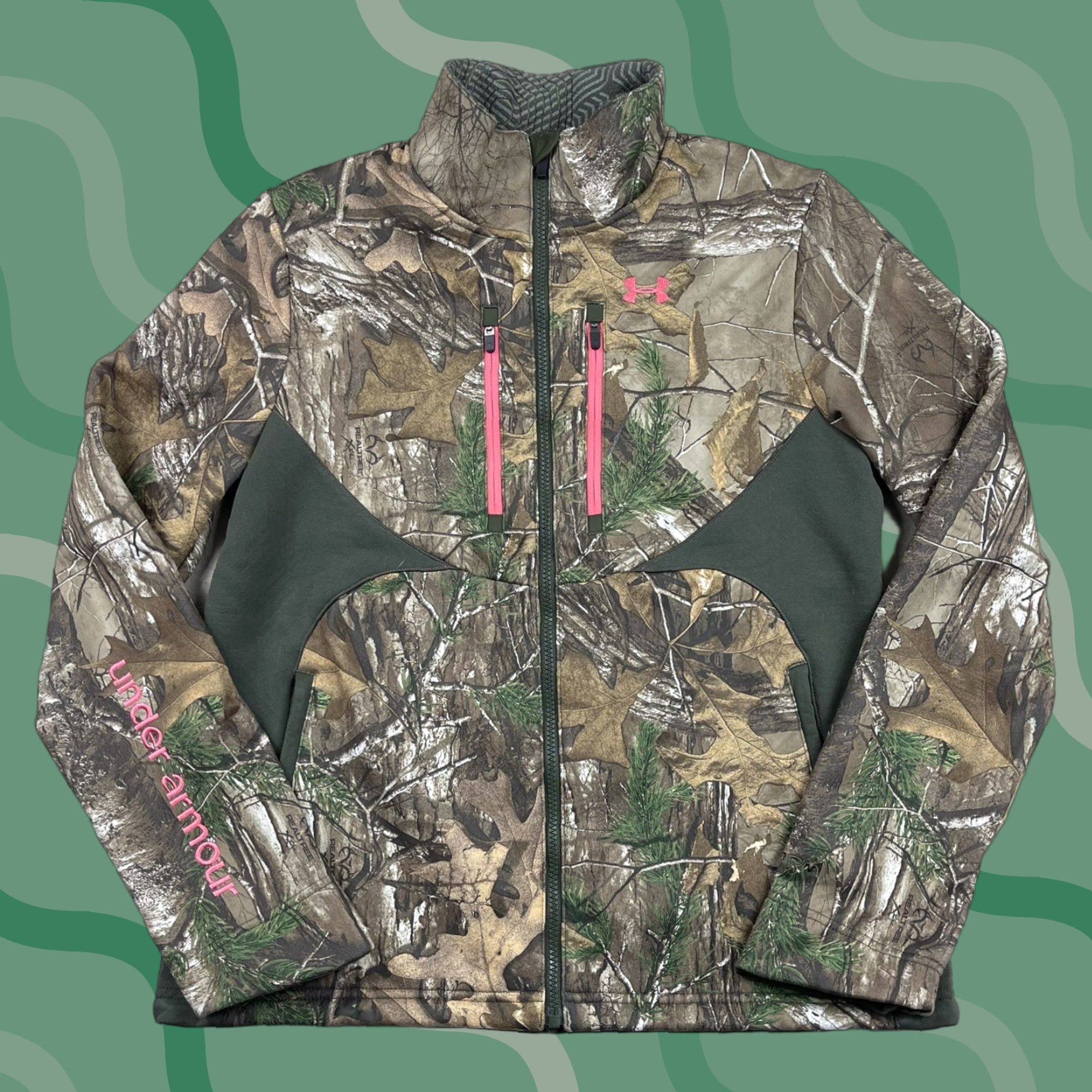 Under Armour Under Armour Jacket Women RealTree Scent Control UA Storm Full Zip Breathable Multicolor Pink Size M Womens Size M / US 6-8 / IT 42-44 - 1 Thumbnail