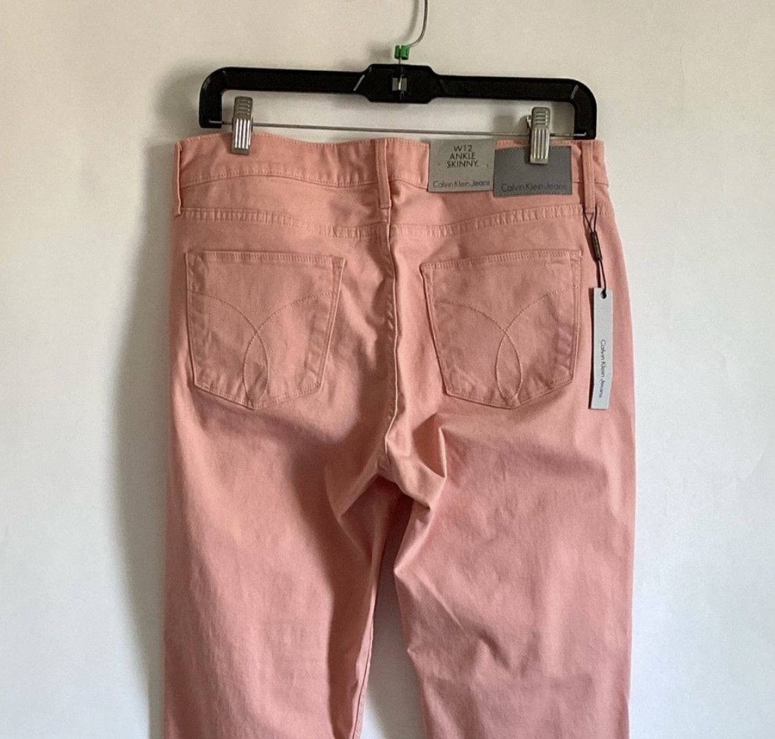 Calvin Klein CALVIN KLEIN JEANS ANKLE SKINNY STRETCH HIGH RISE SZ 12 Size 34" / US 12 / IT 48 - 8 Thumbnail