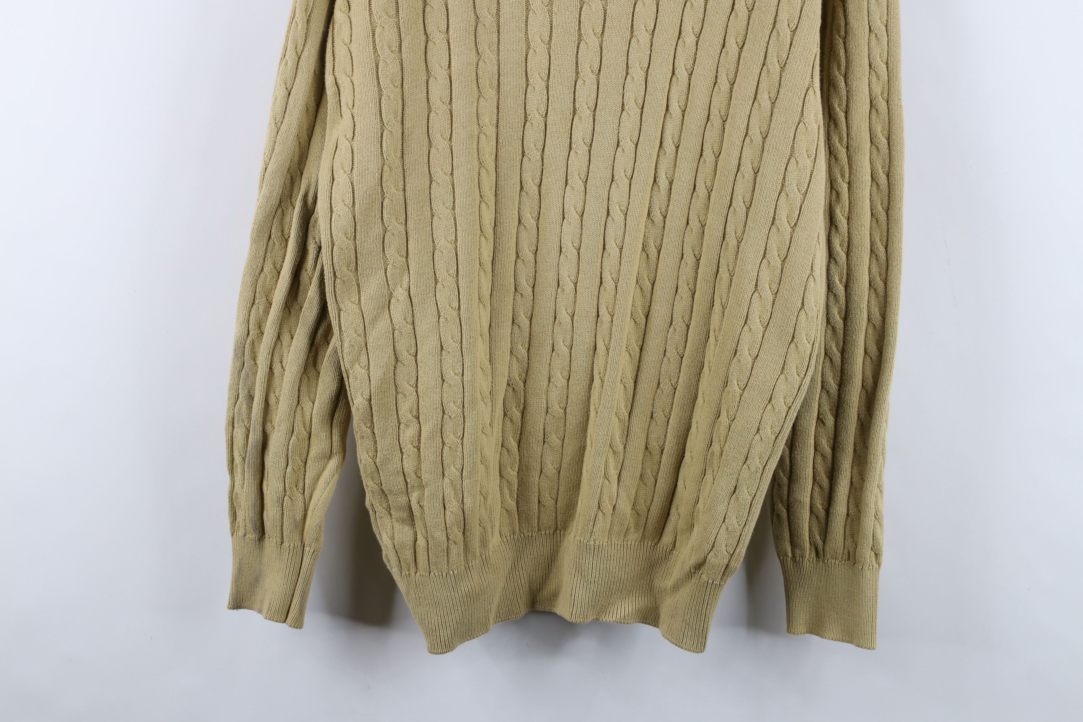 Vintage Vintage 90s Streetwear Chunky Cable Knit Crewneck Sweater Size US XL / EU 56 / 4 - 3 Thumbnail