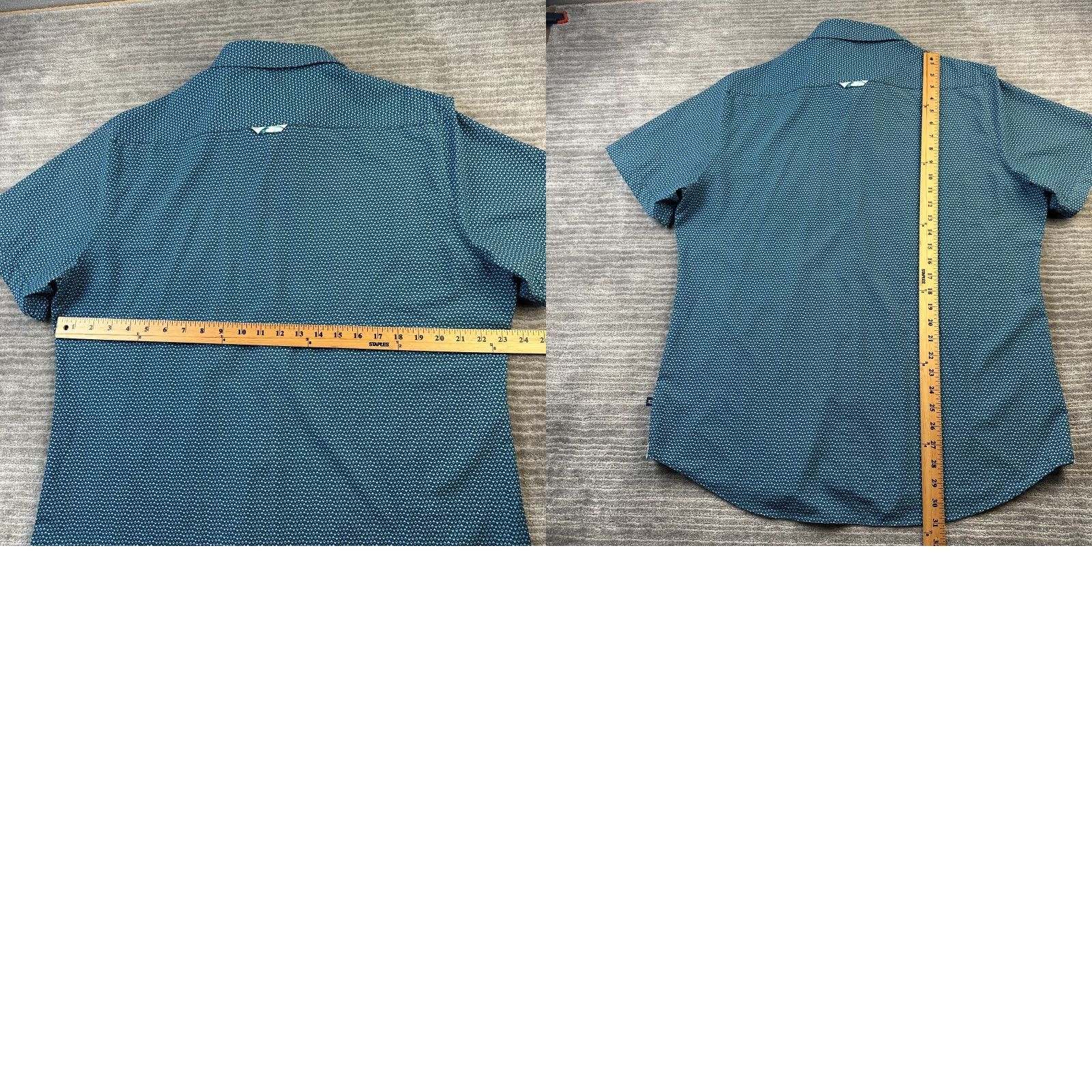 Vintage 7 Diamonds Shirt Mens XL Blue 4 Way Stretch Button Up Geometric Flip Sleeve Size US XL / EU 56 / 4 - 8 Thumbnail