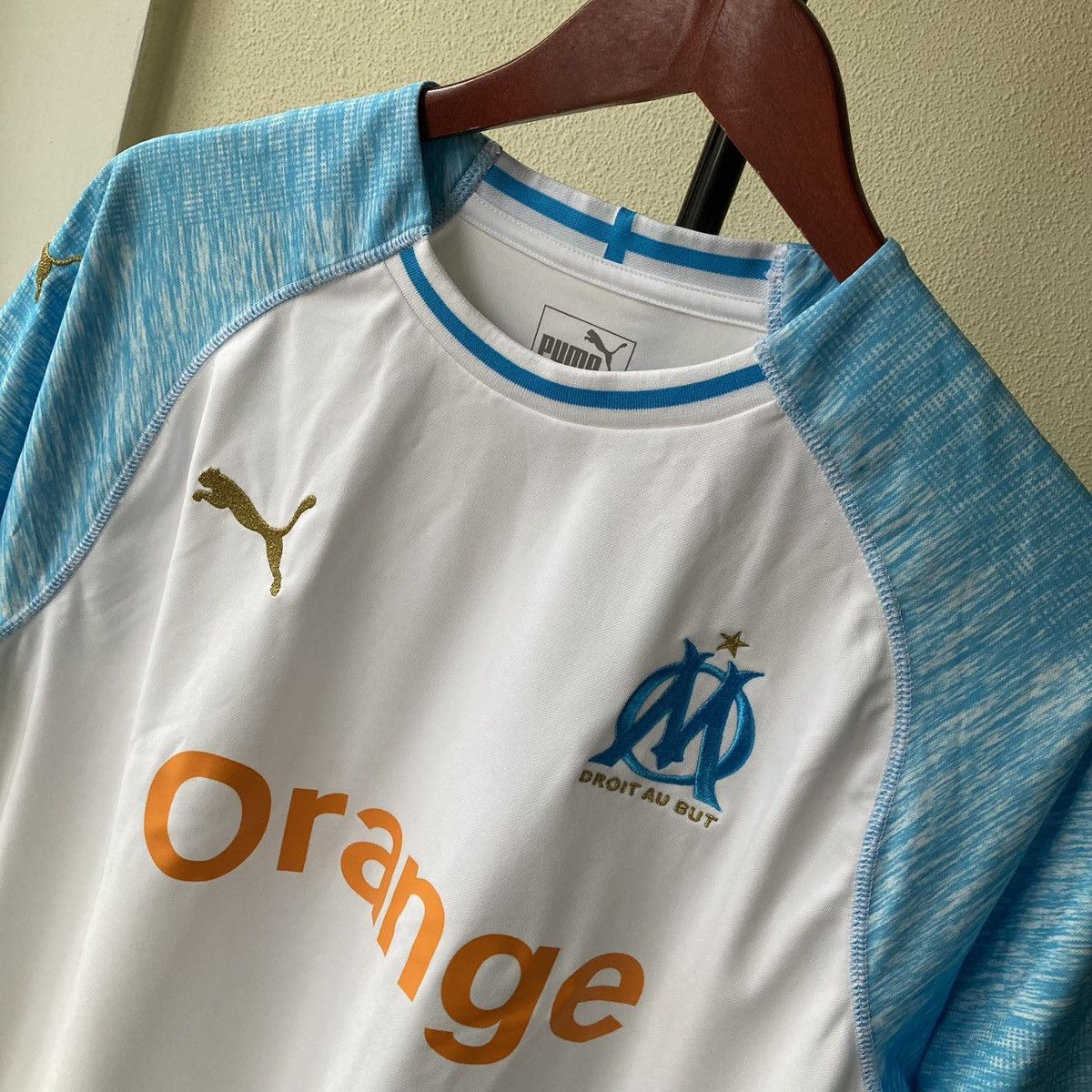 Vintage Olympique De Marseille Puma 2018 Jersey Blockore Style Y2k Size US L / EU 52-54 / 3 - 2 Thumbnail