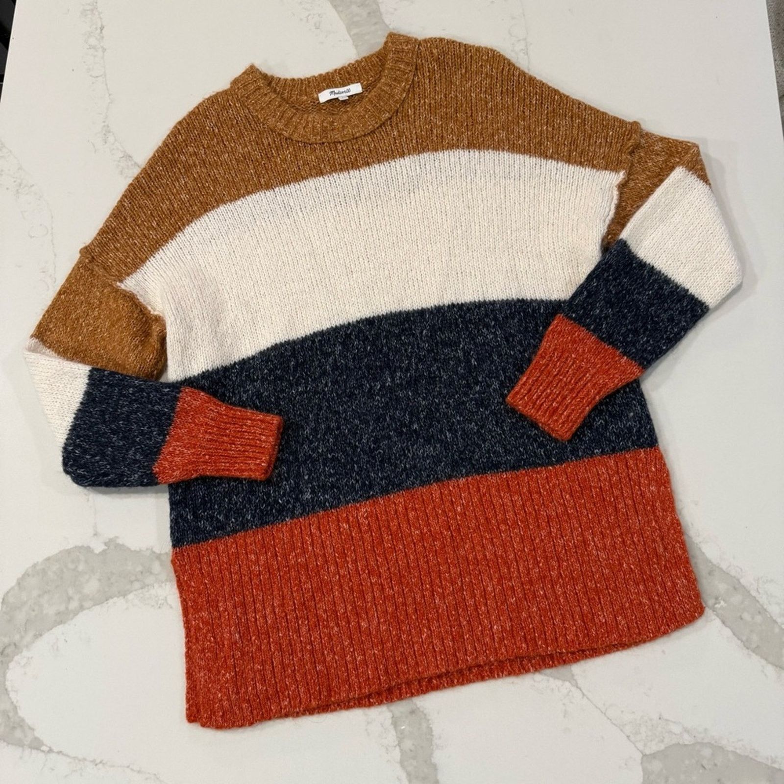 Madewell Madewell Striped AlpacaBlend Tunic Knit Sweater Womens Small Size S / US 4 / IT 40 - 2 Thumbnail