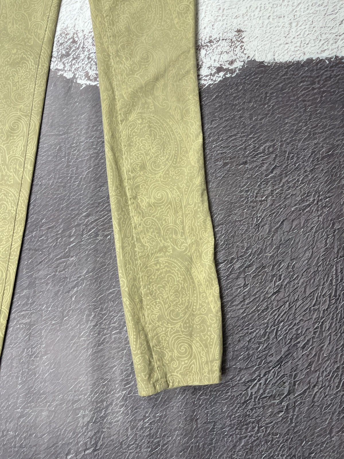 Etro Etro Milano paisley cotton beige gold casual pants Size 27" / US 4 / IT 40 - 5 Thumbnail
