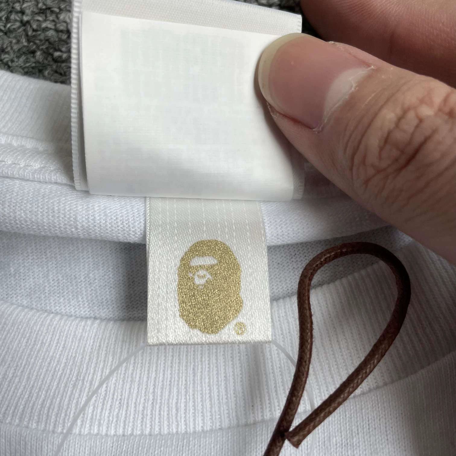 Bape BAPE Logo Print White LS Tee Men's L NWT Size US L / EU 52-54 / 3 - 8 Thumbnail