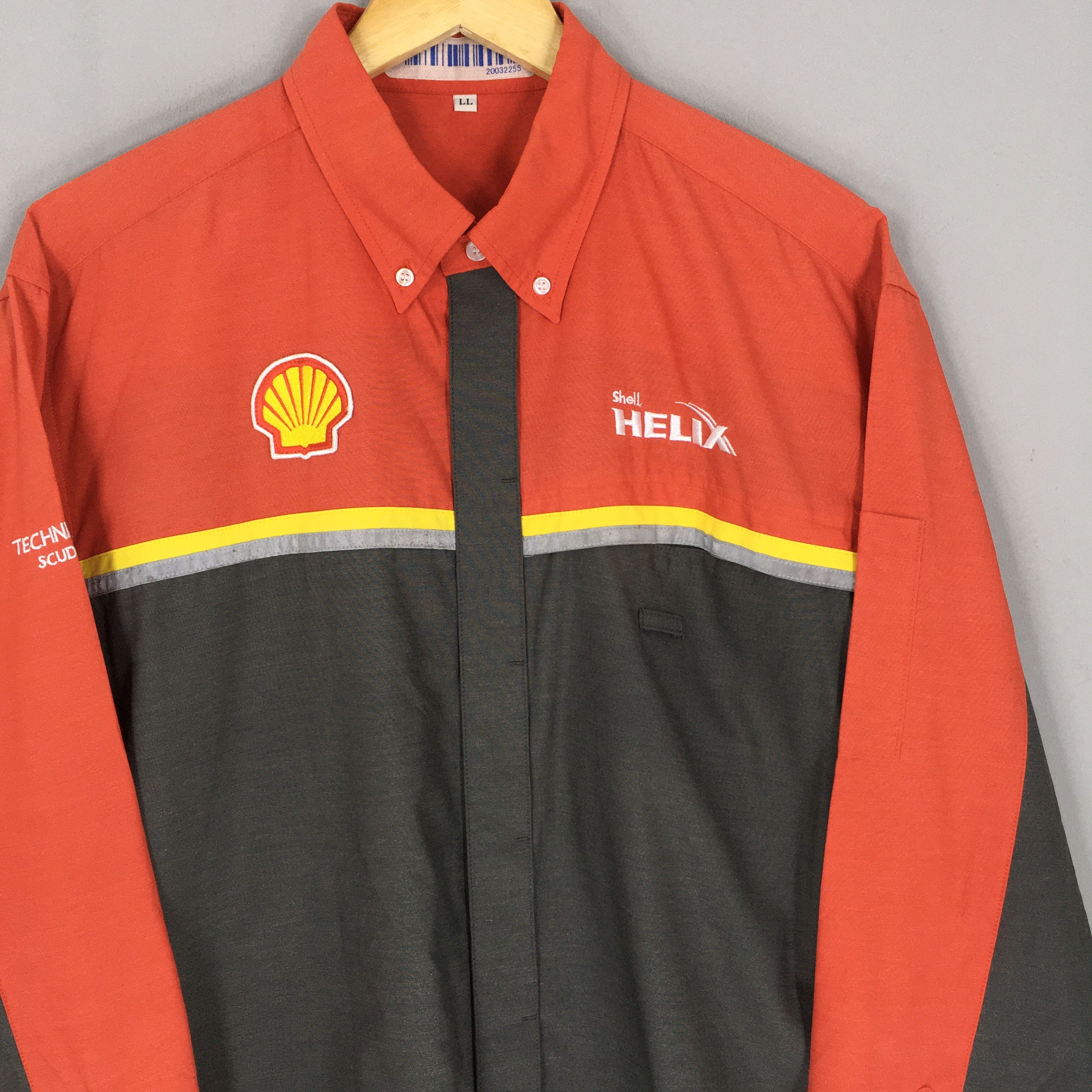 Ferrari Vintage Shell Helix Workers Shirt XLarge Size US XL / EU 56 / 4 - 2 Thumbnail