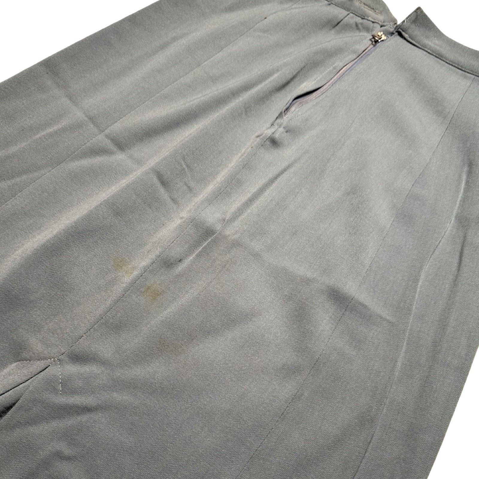 Other VTG Women's 2 Pc Antique Blue Dress Suit S 1940s Skirt WWII Size XS / US 0-2 / IT 36-38 - 15 Thumbnail