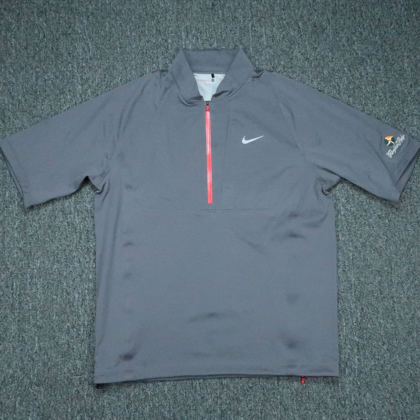 Nike Nike Jacket Mens M Gray Half Zip Tiger Woods TW Storm Fit Vapor Pullover Size US M / EU 48-50 / 2 - 2 Thumbnail