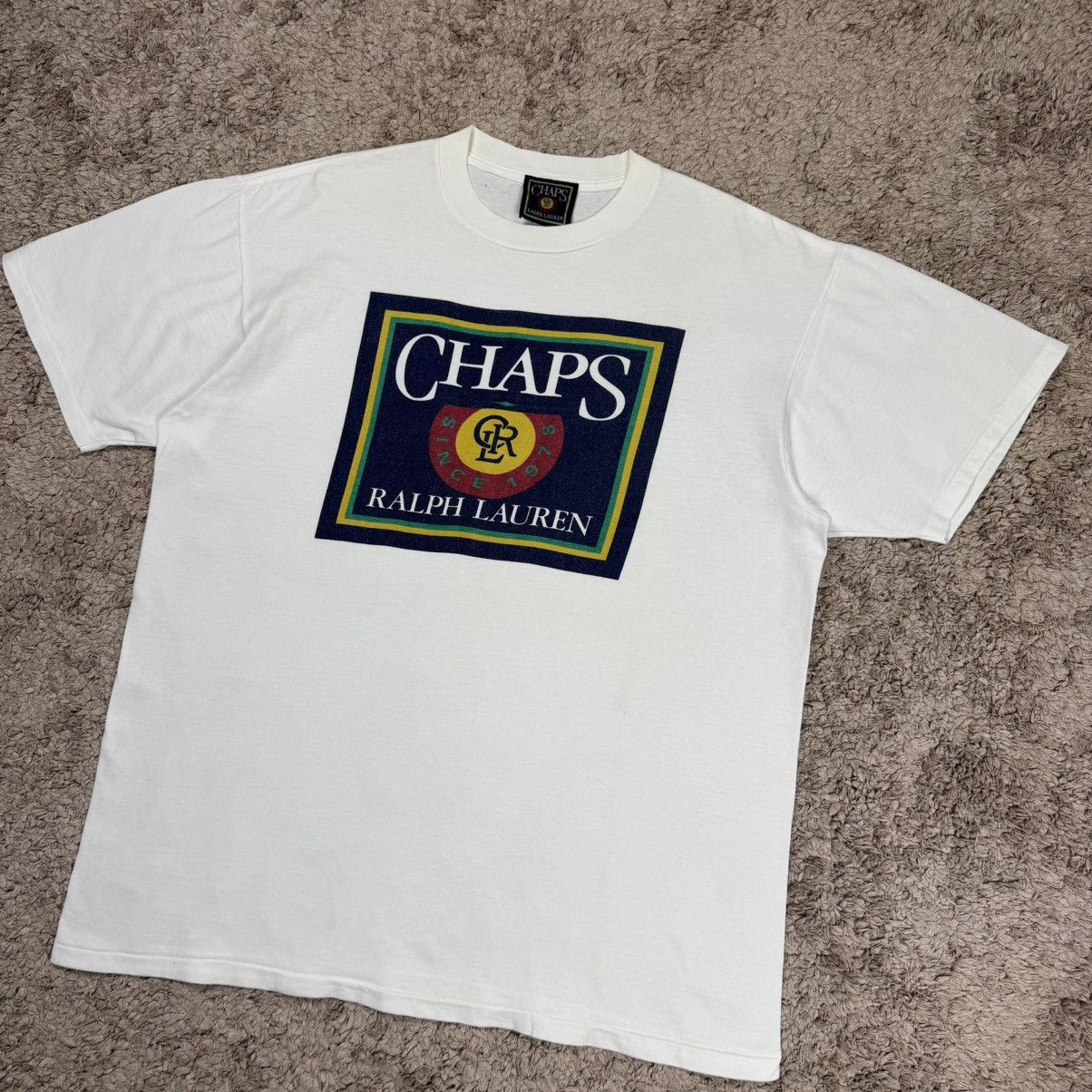 Chaps Ralph Lauren Vintage Chaps Ralph Lauren Big Logo T-shirt Size US L / EU 52-54 / 3 - 4 Thumbnail
