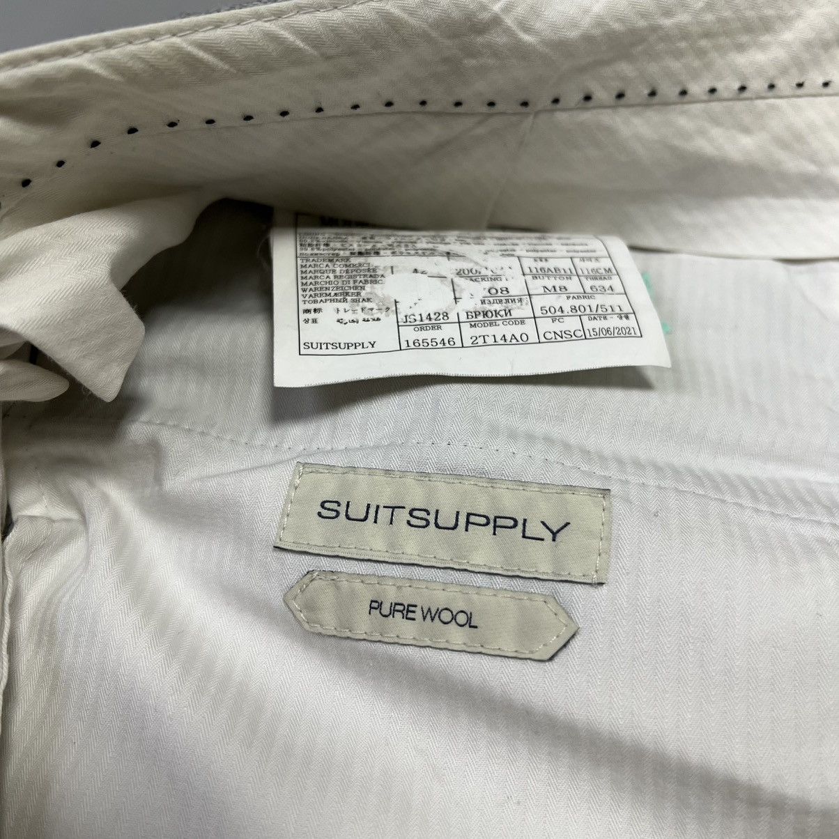Suitsupply SuitSupply Pure Wool Soho Turn Up Pants Size 48L - 8 Thumbnail