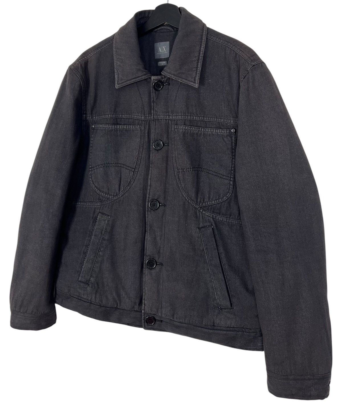 Armani Exchange Vintage Armani Exchange Sherpa Denim Jacket Size US M / EU 48-50 / 2 - 4 Thumbnail