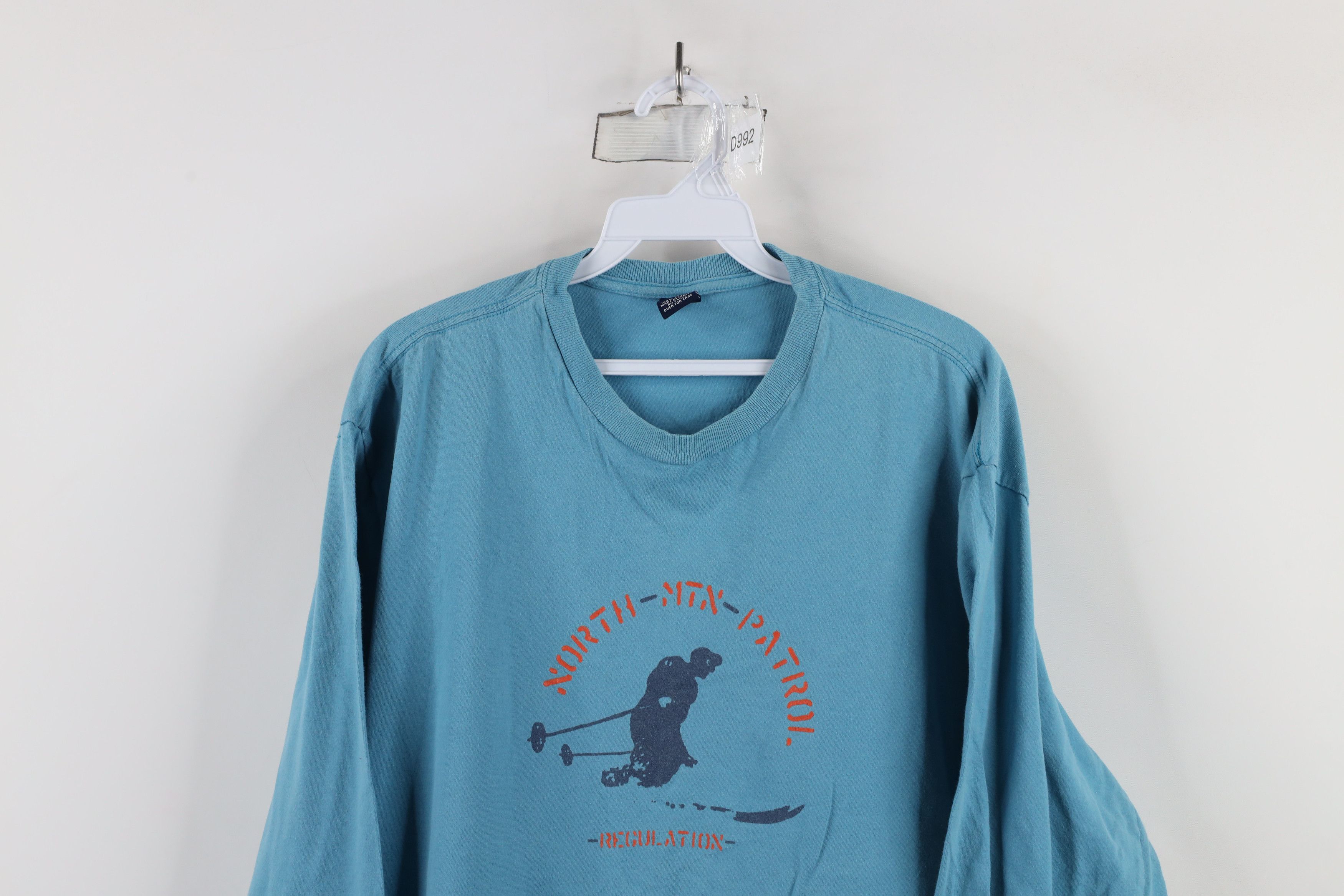 Gap × Vintage Vintage 90s Gap Spell Ski Patrol Long Sleeve T-Shirt Blue Size US M / EU 48-50 / 2 - 2 Thumbnail
