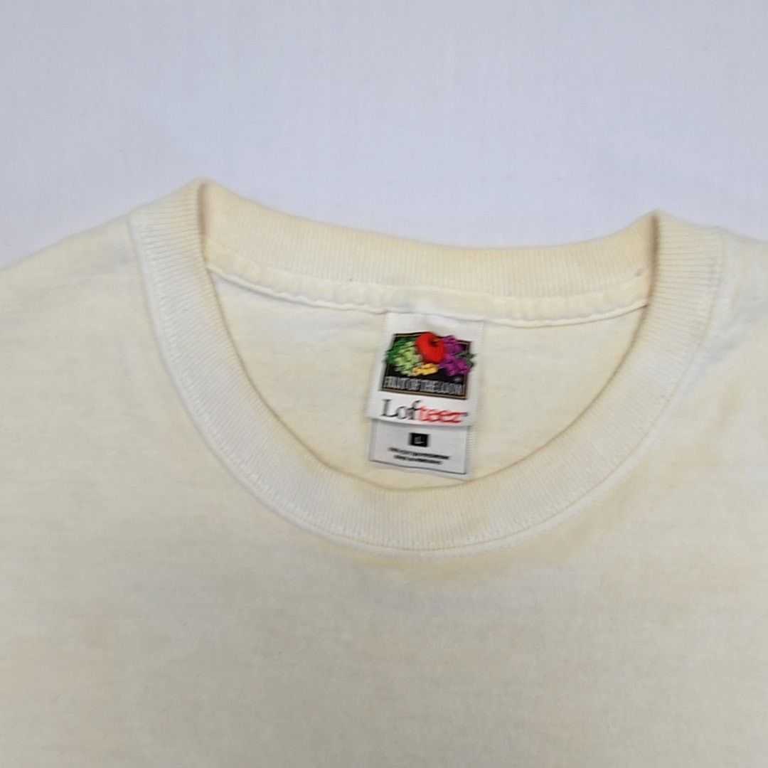 Fruit Of The Loom Vintage Jesus Shirt I AM White L Religion Tee 90s Size US L / EU 52-54 / 3 - 10 Thumbnail