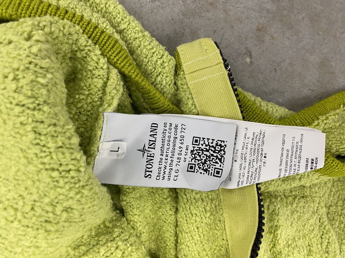 Stone Island SS19 Stone Island Zip Hoodie Jacket Lime Green - Large Size US L / EU 52-54 / 3 - 8 Thumbnail