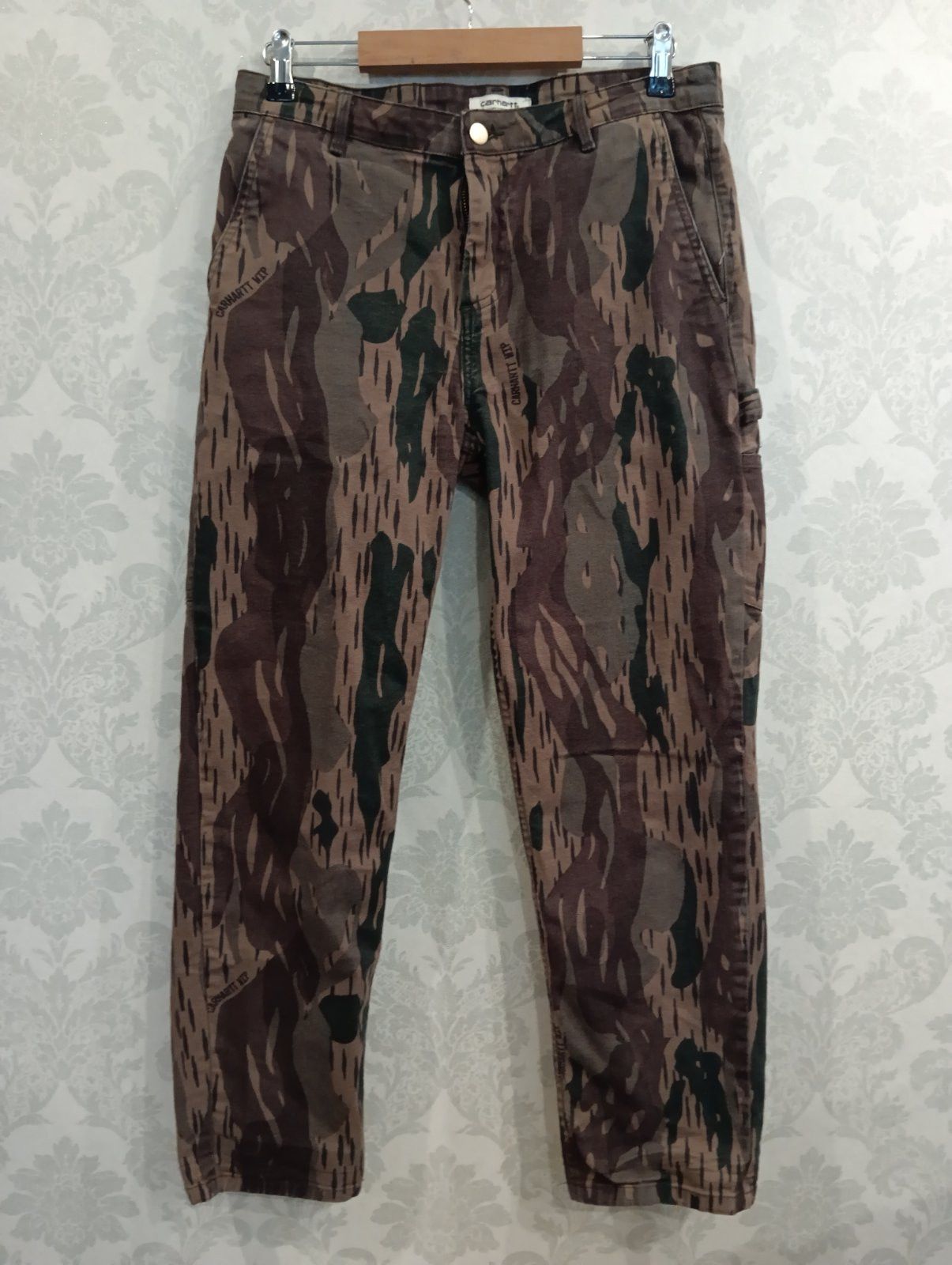 Carhartt Carhartt Womens Pierce Pants Brown Camo Unite Size 28" / US 6 / IT 42 - 3 Thumbnail