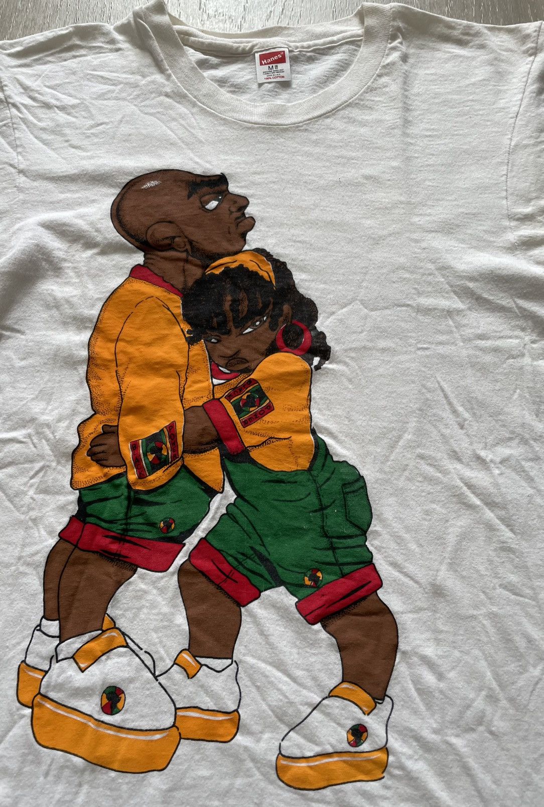 Rap Tees × Vintage 90s Black History One Love Made In USA Sz M Fits S Size US S / EU 44-46 / 1 - 2 Thumbnail