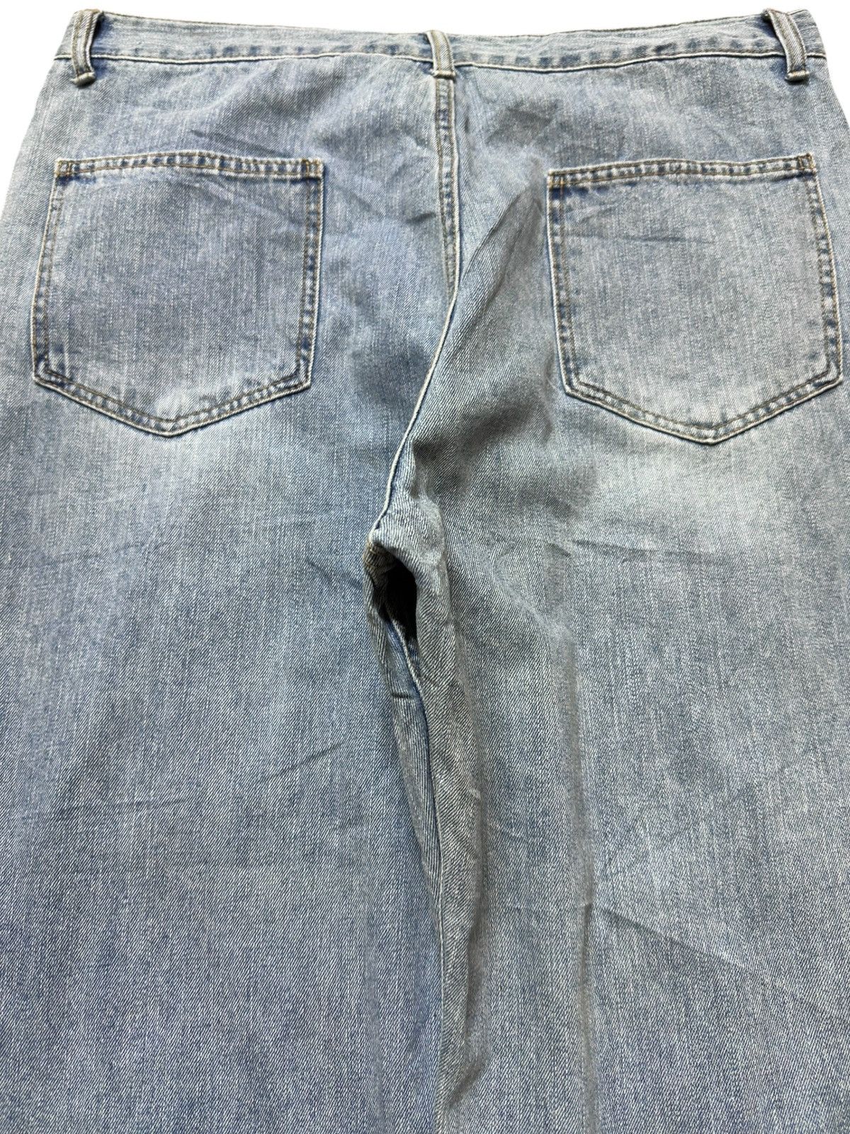 JNCO Vintage MUZE Baggy Faded Grunge Distressed Denim Size US 35 - 5 Thumbnail