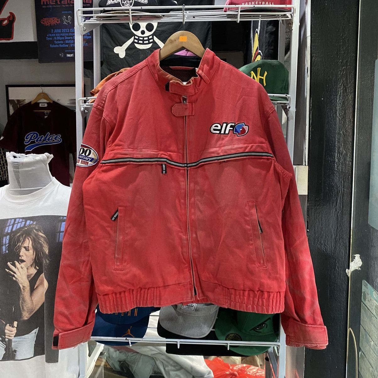 Hein Gericke × Kadoya VINTAGE ELF 300 ANNIVERSARY RACING MOTORCYCLE JACKET BIGLOGO Size US M / EU 48-50 / 2 - 2 Thumbnail