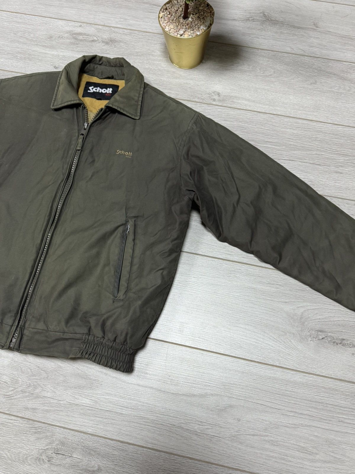 Schott Schott vintage faded bomber jacket military USA Size US M / EU 48-50 / 2 - 9 Thumbnail