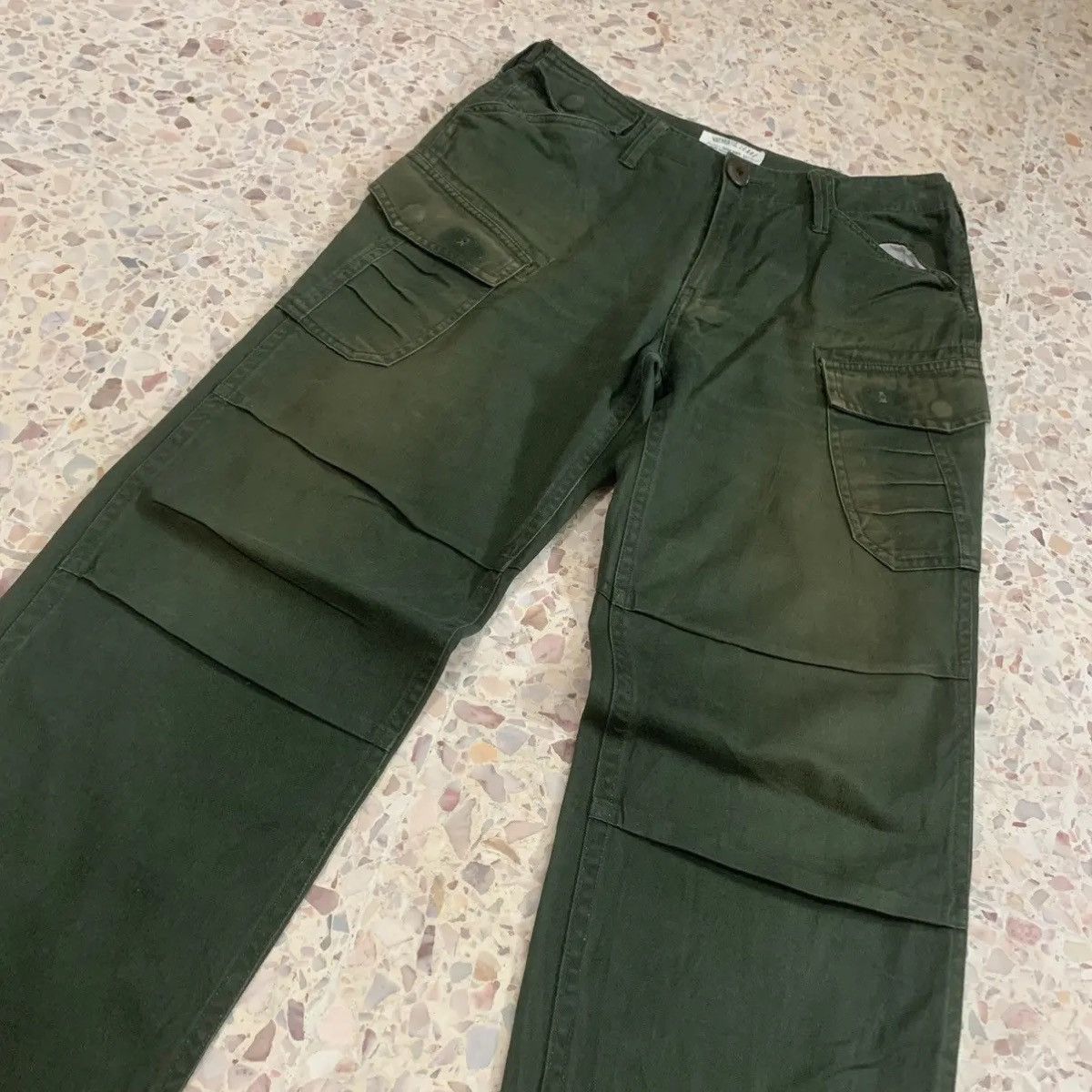 Beauty Beast Japanese Vintage W29 L31 Trousers Faded Utility Combat Cargo Size US 29 - 4 Thumbnail