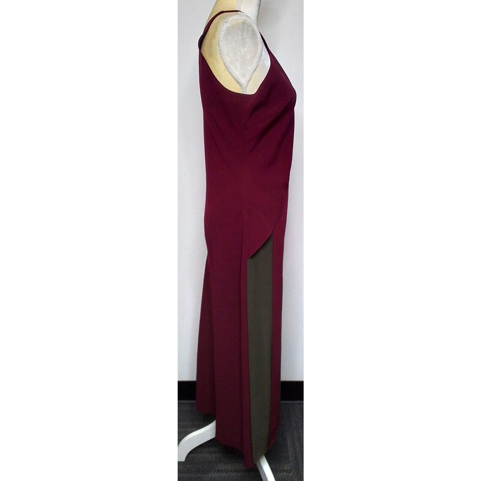 Other Tome Collective Dress Women's 6 Maxi Burgundy & Gray Size M / US 6-8 / IT 42-44 - 3 Thumbnail