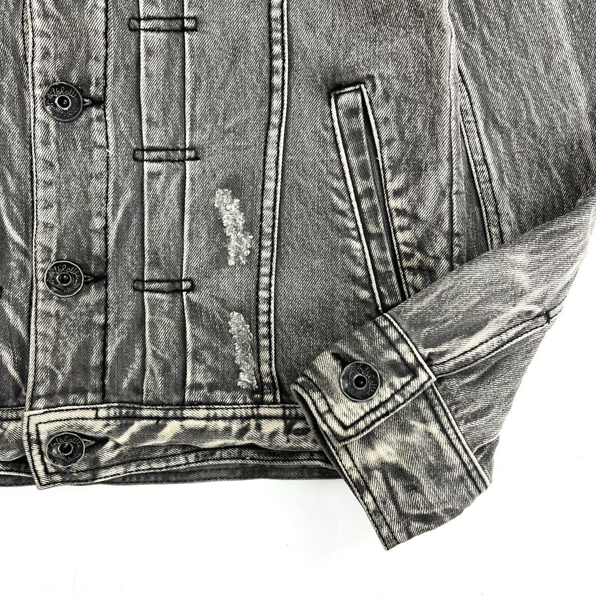 In The Attic 2000s In the Attic Punk Lgb Goa Distressed Denim Jacket Size US M / EU 48-50 / 2 - 6 Thumbnail