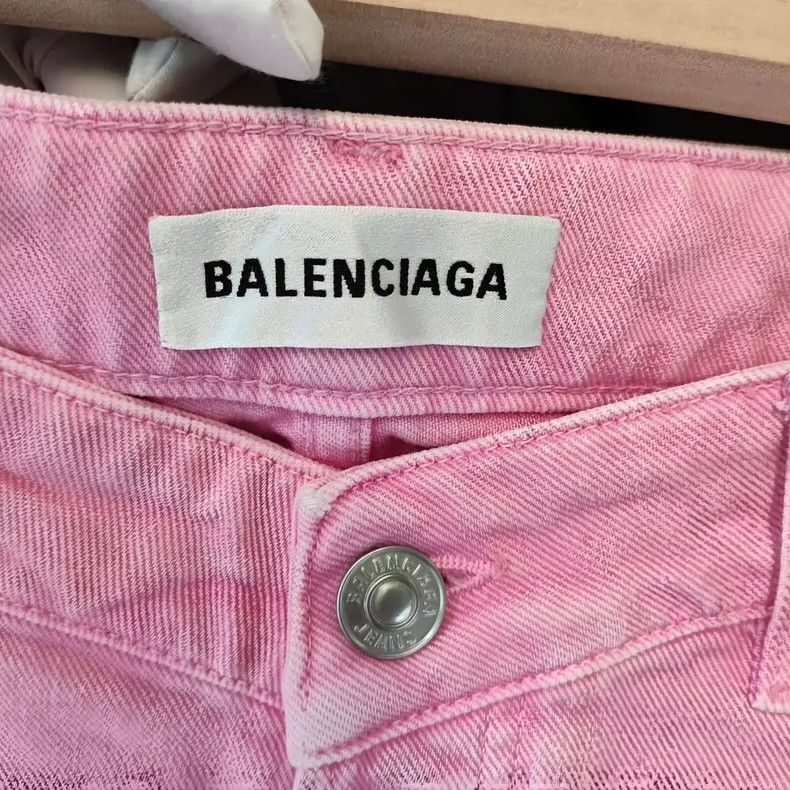 Balenciaga Balenciaga Denim Skirt Pink Size 27" / US 4 / IT 40 - 3 Thumbnail